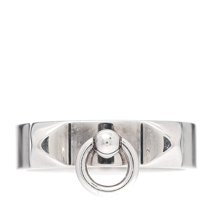 Hermes Sterling Silver PM Collier De Chien Ring 54 6.75 1 of 6