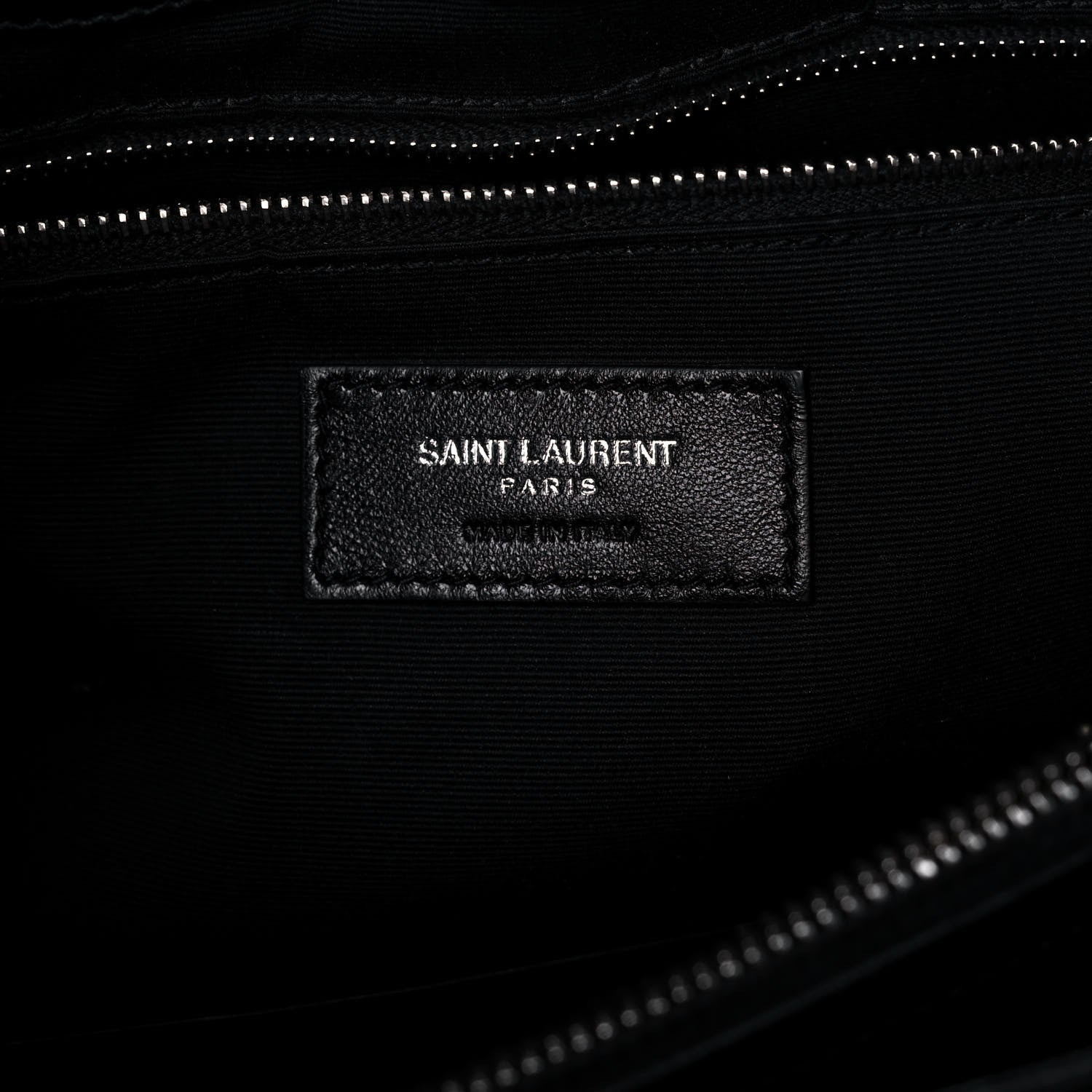 Saint Laurent Calfskin Y Quilted Monogram Large Loulou Shopper Black 7 of 13