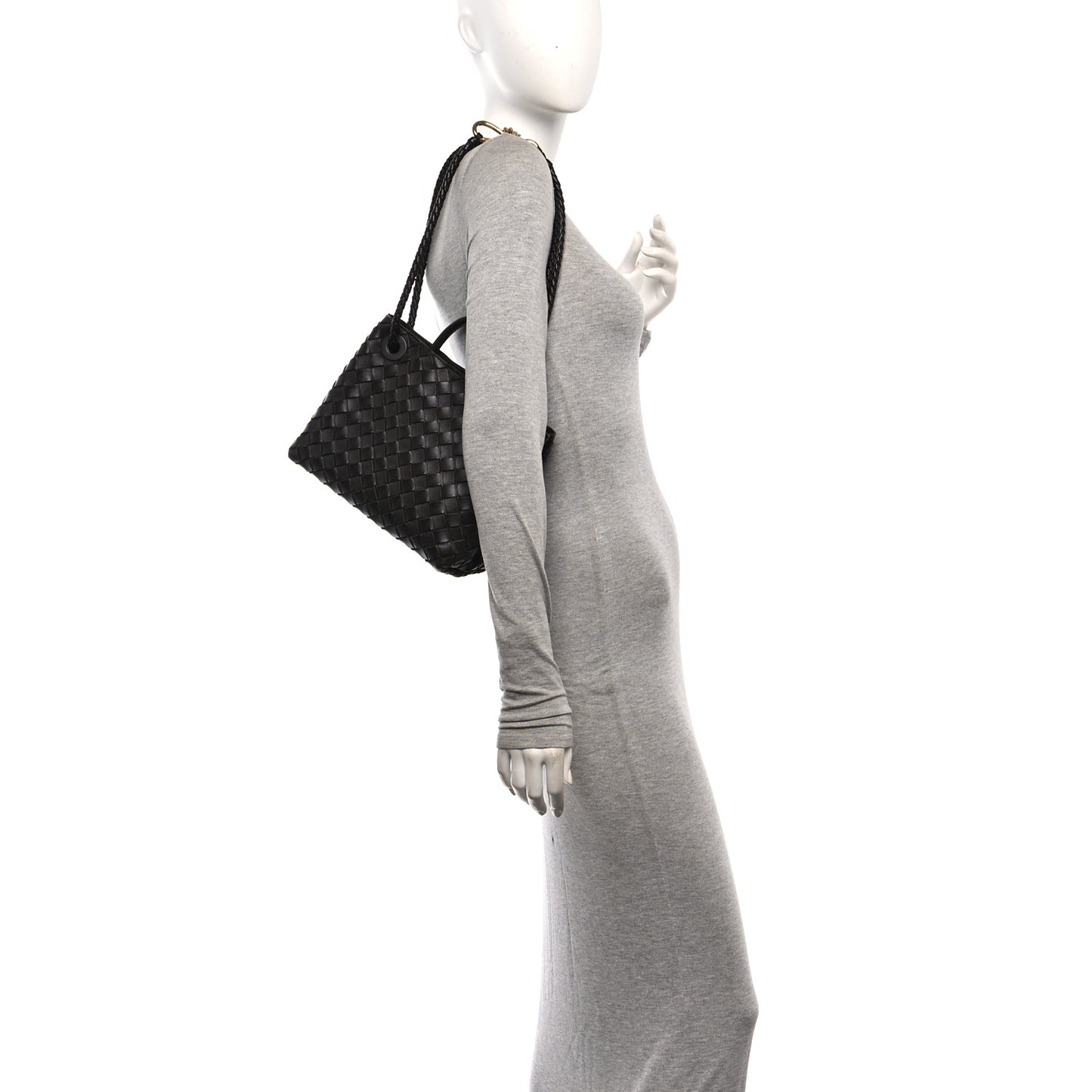 Nappa Intrecciato Small Andiamo Shoulder Bag Fondant