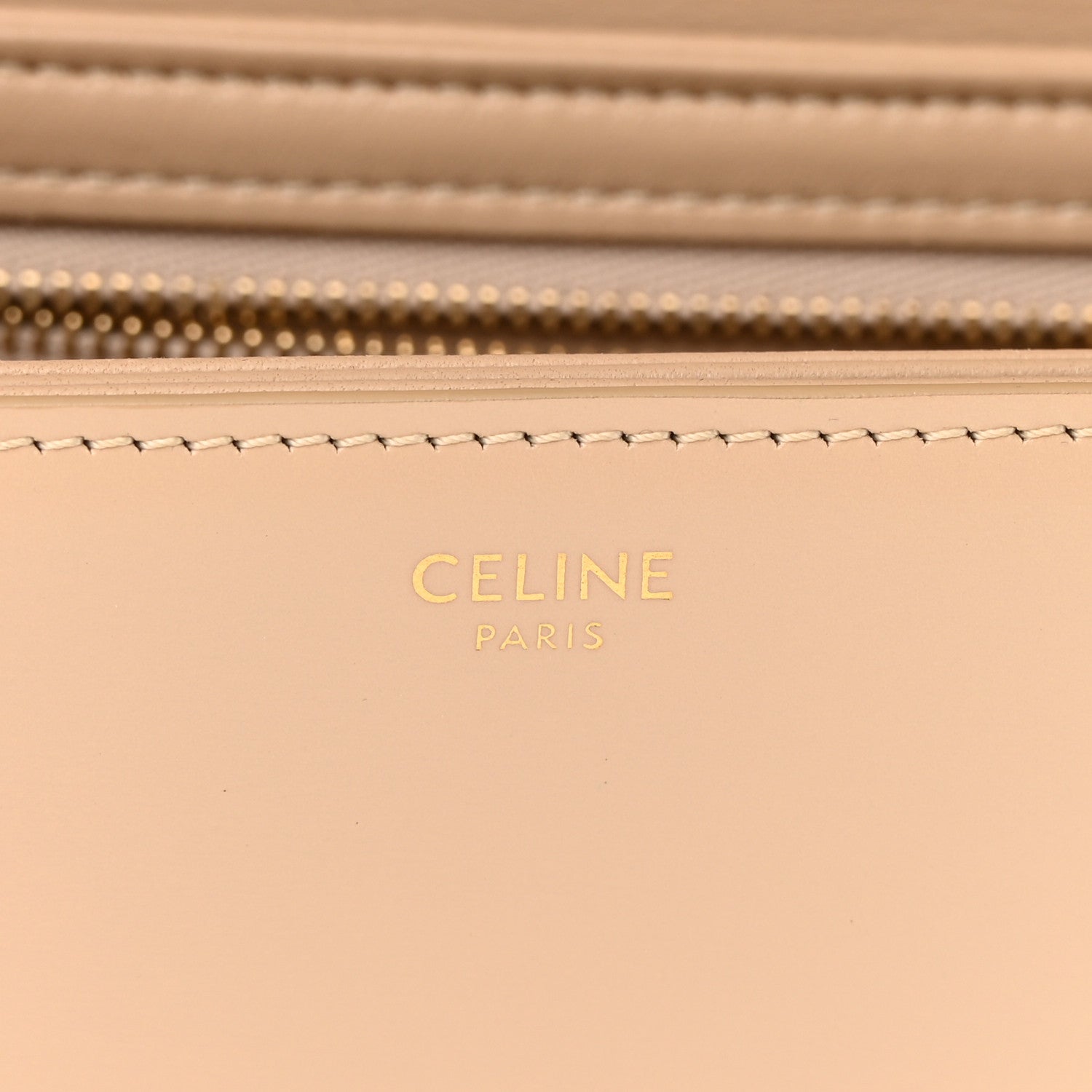 Celine Shiny Calfskin Teen Triomphe Nude 6 of 23