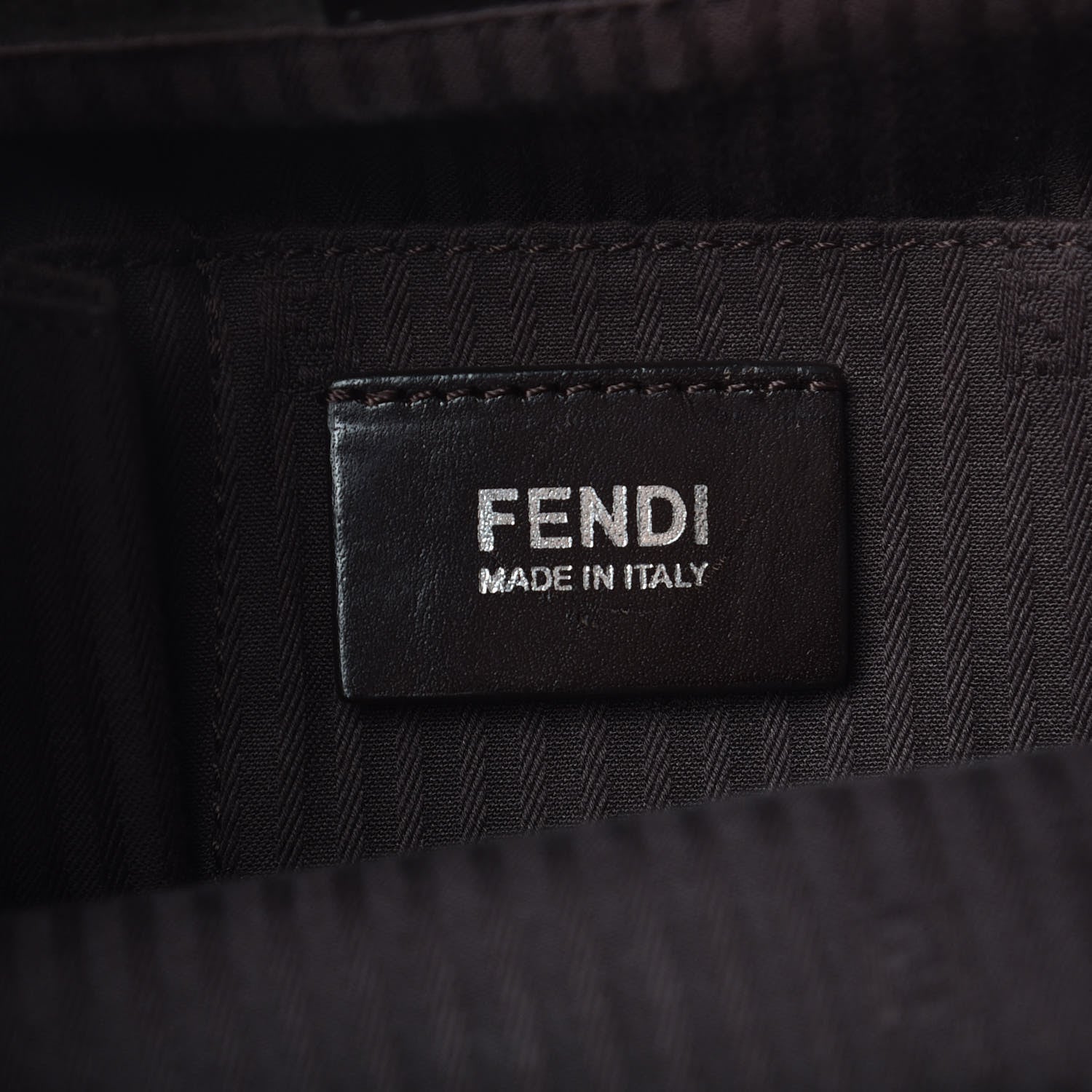 Fendi Vitello Elite Regular 2Jours Tote Caffe Noir 13 of 14