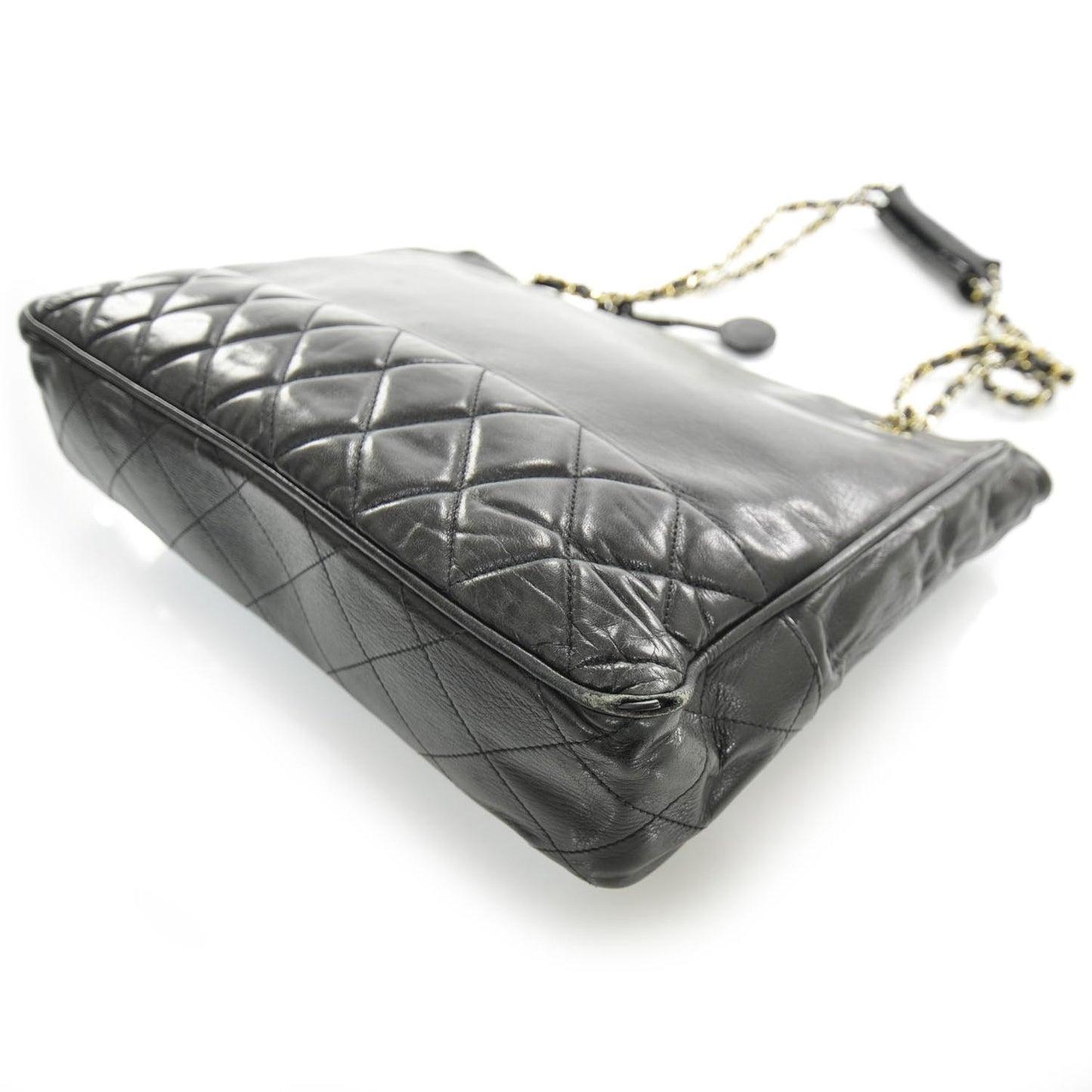 Lambskin Shoulder Bag Black GHW