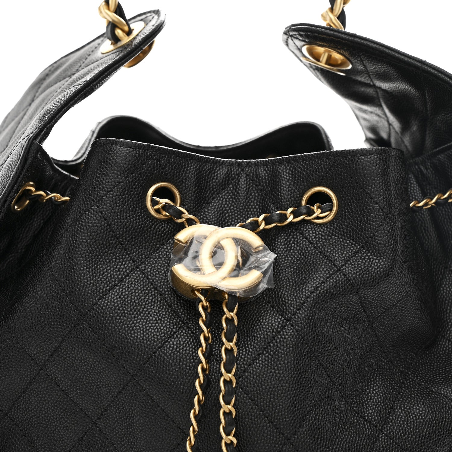 Chanel Caviar Quilted Medium Chanel 25 Handbag Black 10 of 12