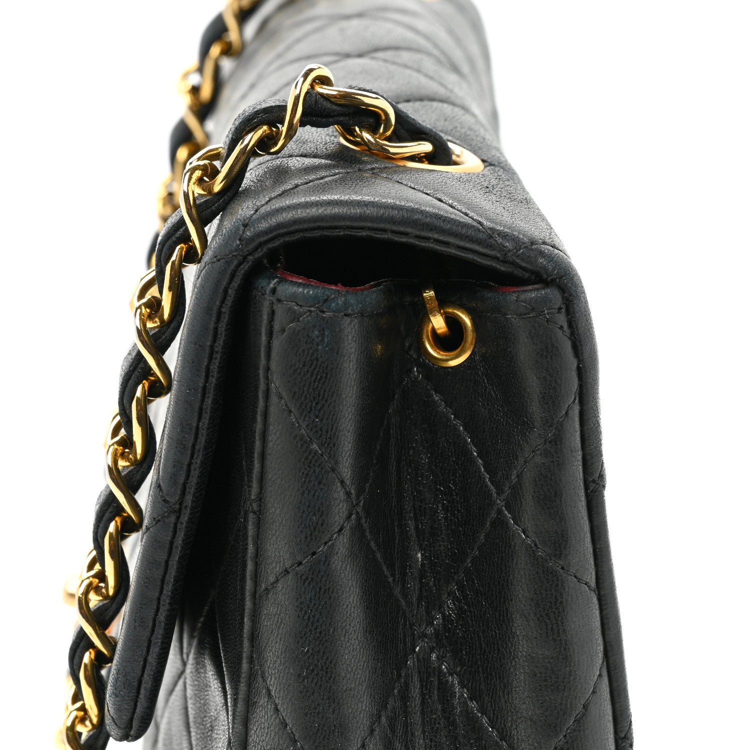 Chanel Lambskin Quilted Mini Square Flap Bag Black 16 of 16