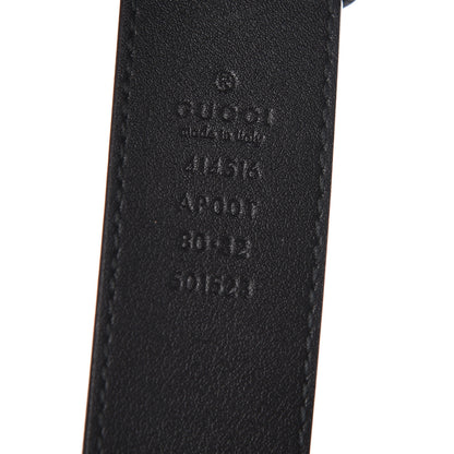 Gucci Calfskin Double G 30mm Belt 80 32 Black 4 of 6