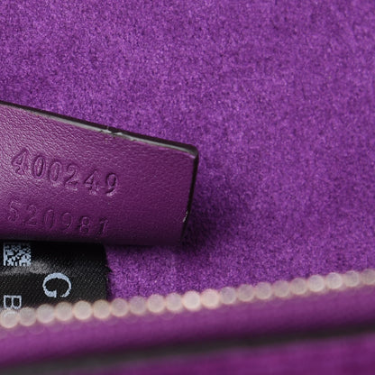 Gucci GG Supreme Monogram Embroidered Small Dionysus Shoulder Bag Purple 7 of 9