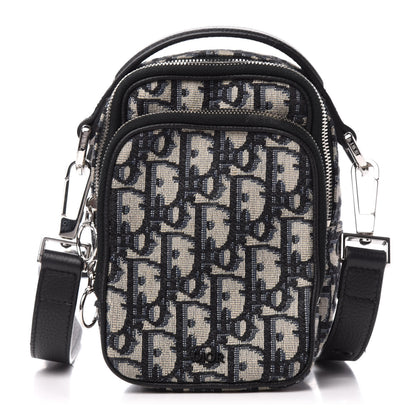 Christian Dior Oblique Crossbody Bag Blue 1 of 10