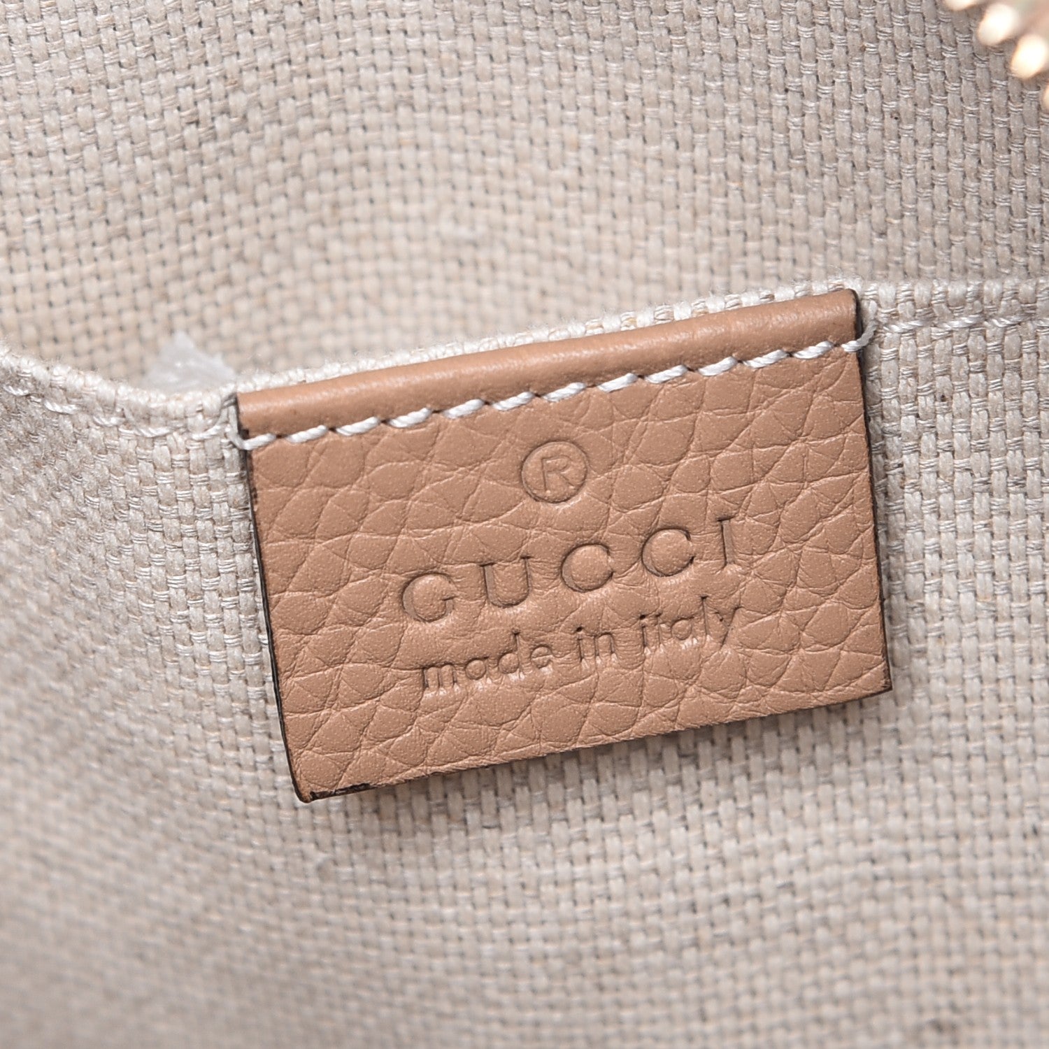 Gucci Pebbled Calfskin Small Soho Disco Bag Camelia 6 of 11