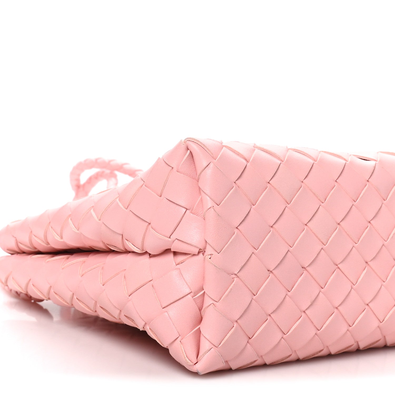 Bottega Veneta Nappa Intrecciato Small Andiamo Shoulder Bag Blush 9 of 10
