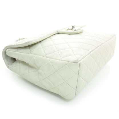 Chanel Washed Caviar Maxi Flap White 6 of 8