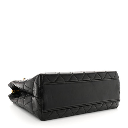 Chanel Lambskin Quilted Shoulder Bag Black 4 of 13