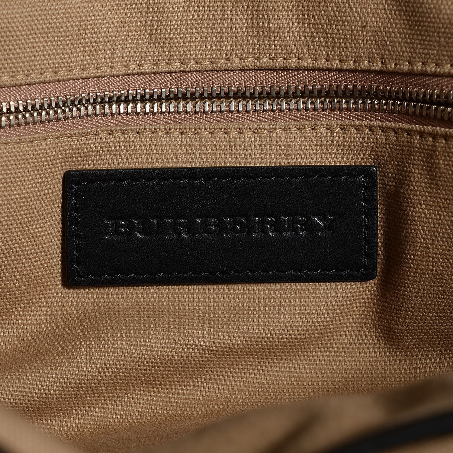 Burberry Canvas Mega Check Medium Traveler Tote Black 11 of 11