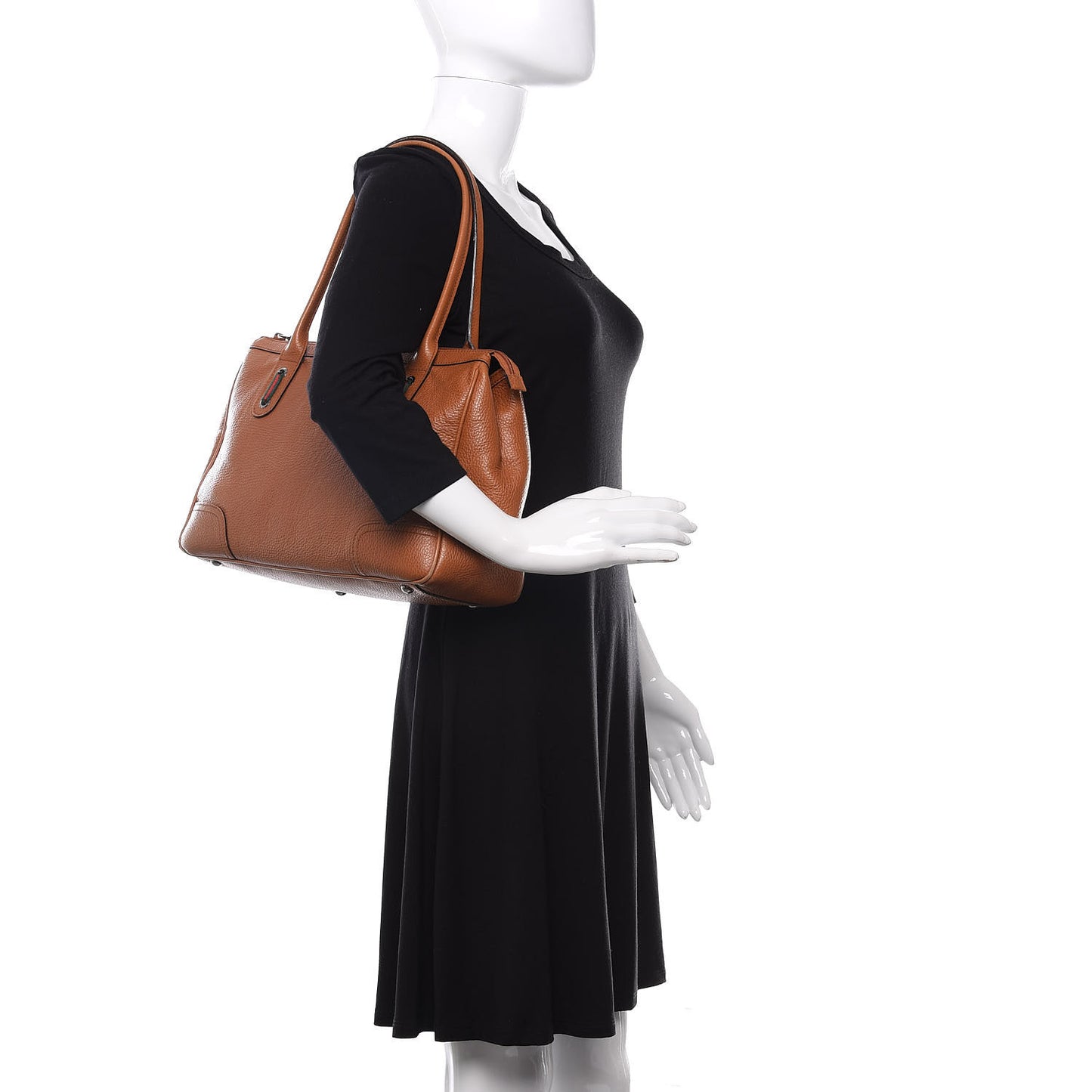 Calfskin Medium Princy Tote Cognac