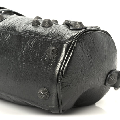 Balenciaga Agneau Arena Le Cagole Cylinder Bag Steel Grey 10 of 10