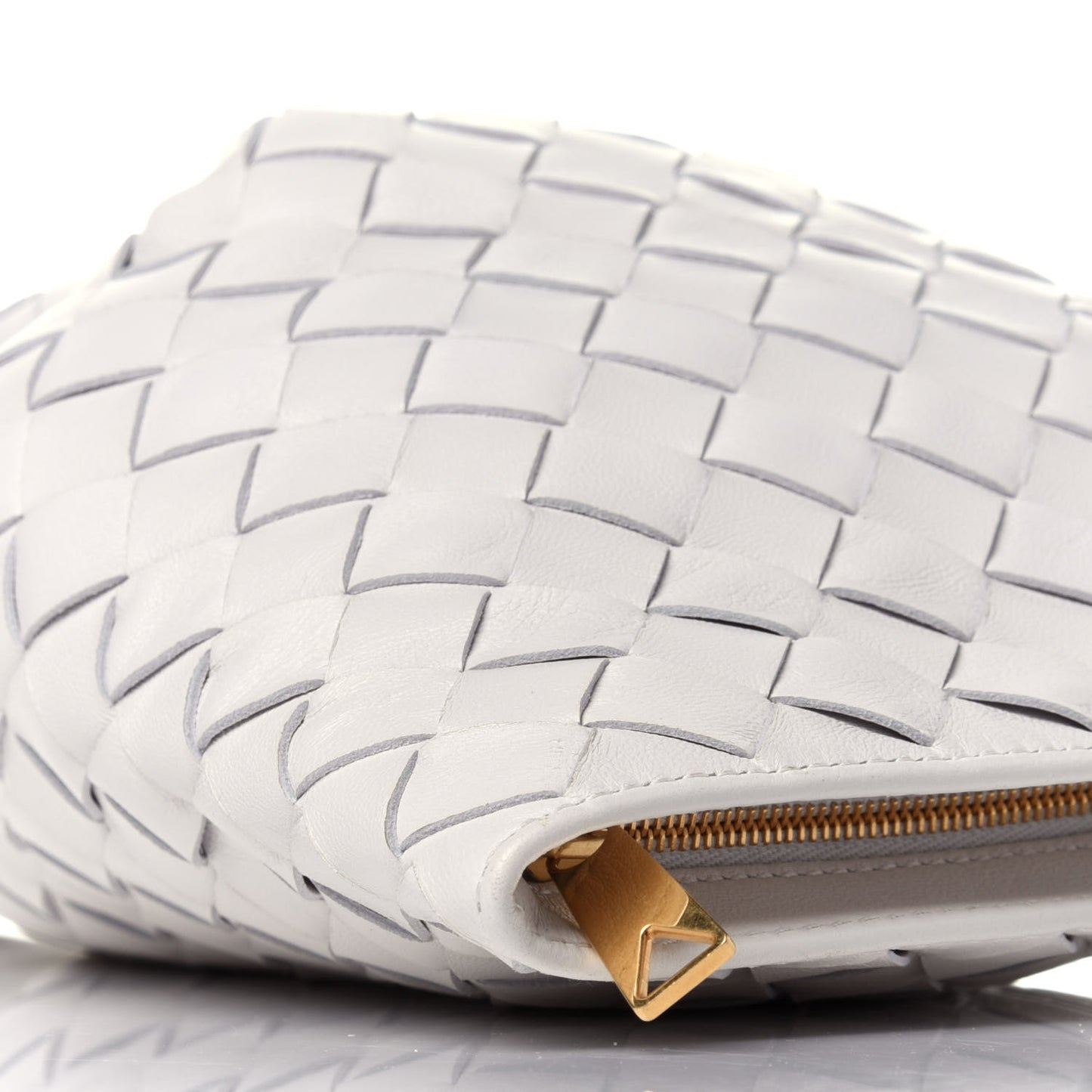 Nappa Intrecciato Mini BV Twist Chalk