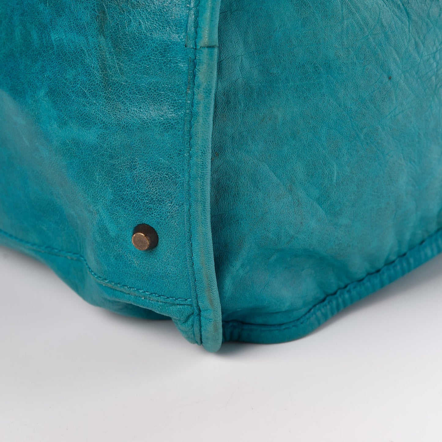 Agneau Classic Hardware Weekender Turquoise