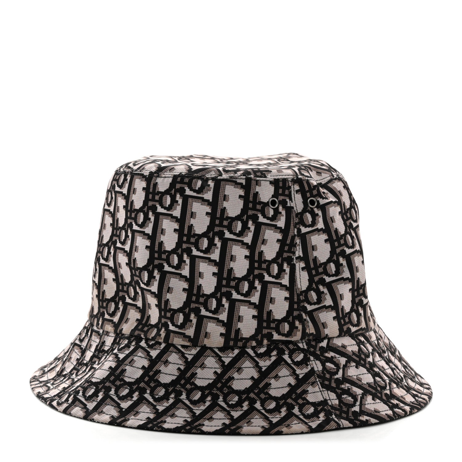 Christian Dior Oblique Reversible Teddy-D Brim Bucket Hat 57 Beige 1 of 12