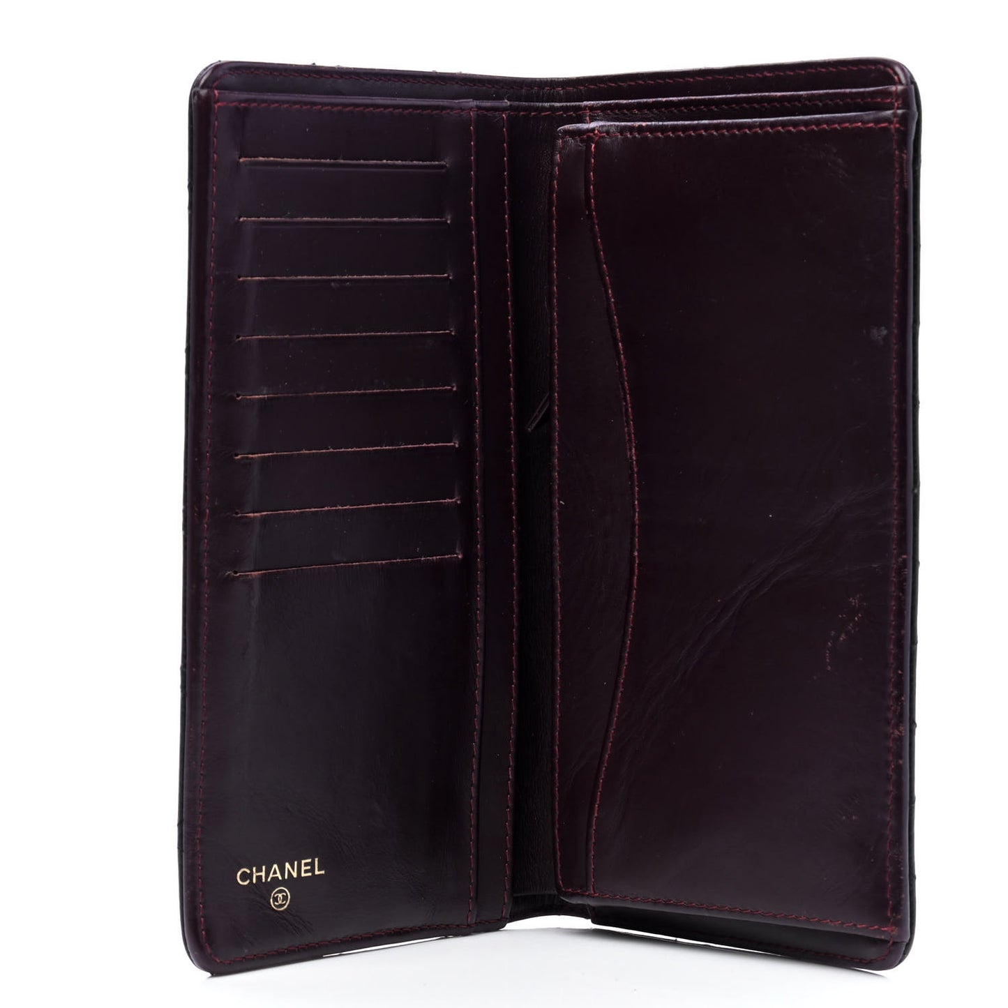 Caviar Quilted Yen Wallet Black