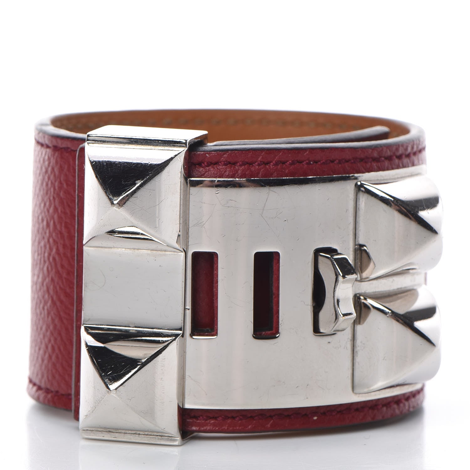 Hermes Epsom Collier de Chien CDC Bracelet S Rouge H 3 of 10