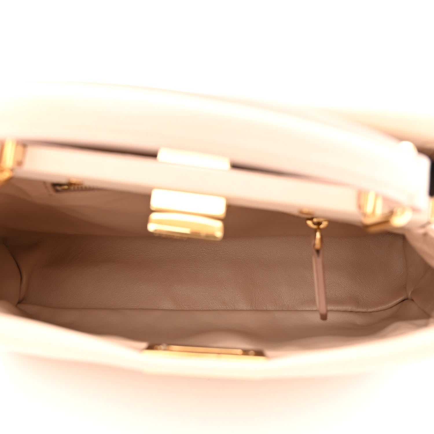 Fendi Nappa Stacked Bar Mini Peekaboo Iconic Satchel Rosa Plaster 6 of 11