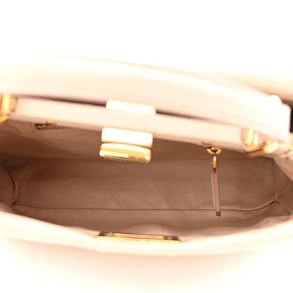Fendi Nappa Stacked Bar Mini Peekaboo Iconic Satchel Rosa Plaster 6 of 11