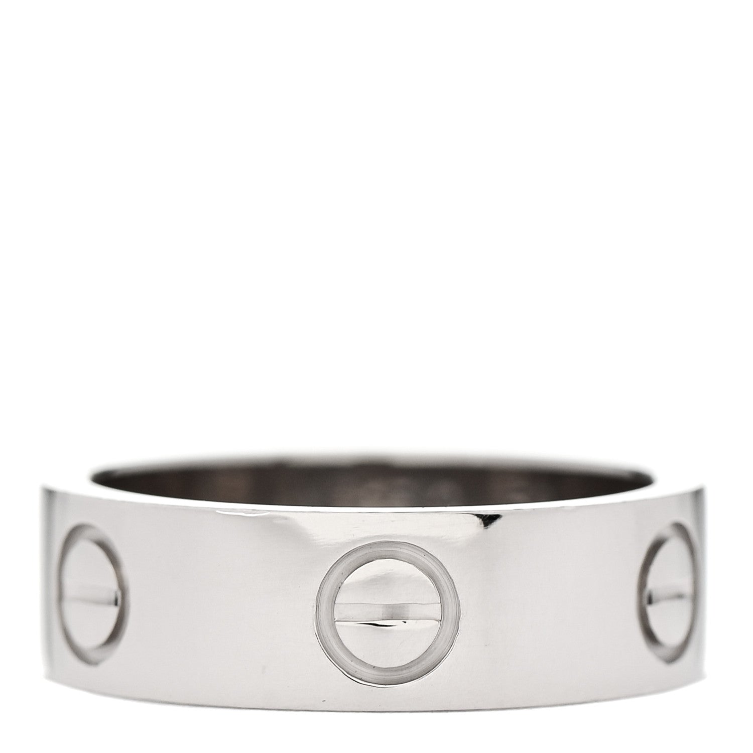 Cartier 18K White Gold 5.5mm LOVE Ring 50 5.25 3 of 4