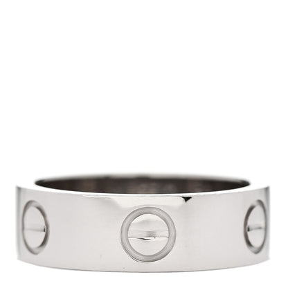 Cartier 18K White Gold 5.5mm LOVE Ring 50 5.25 3 of 4