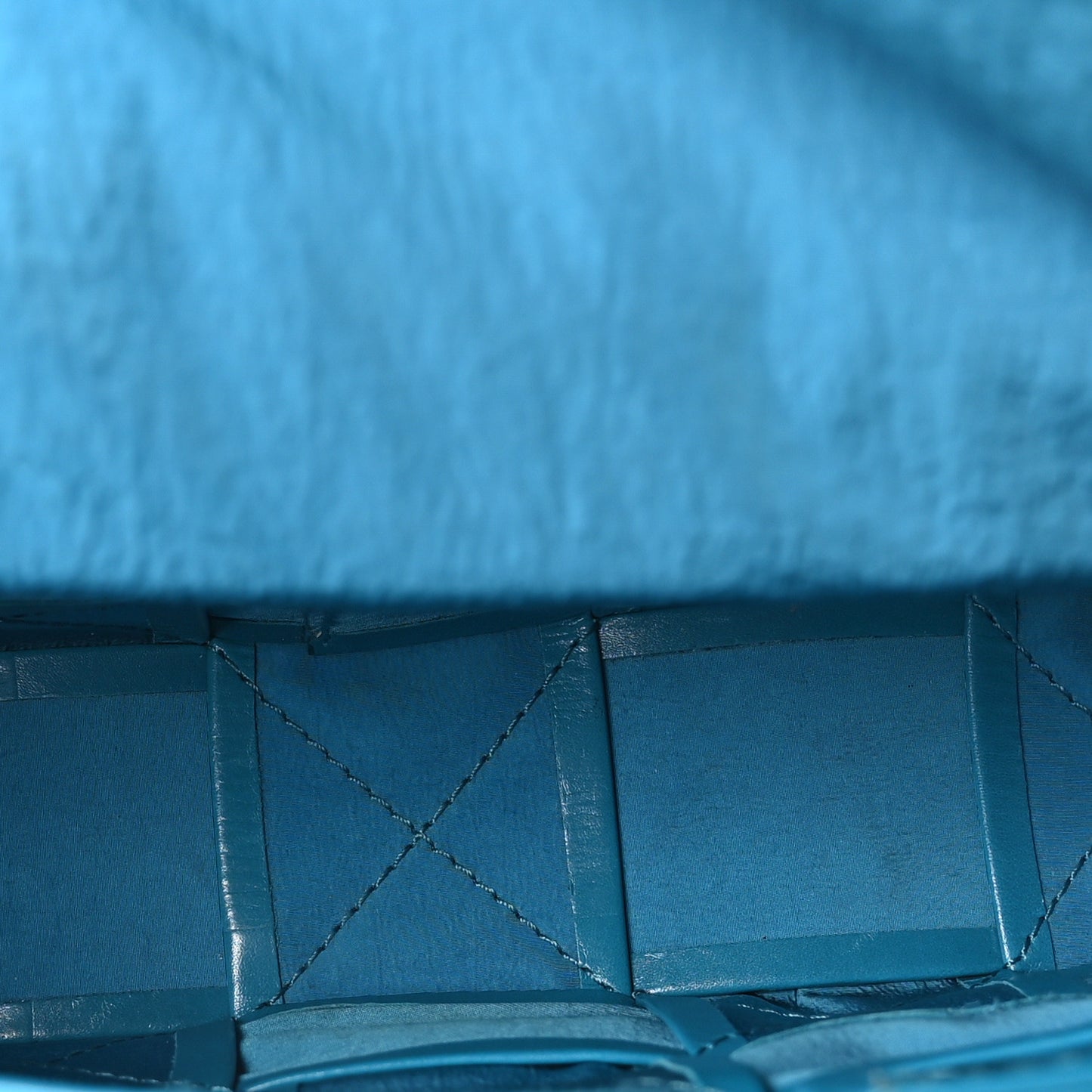 Paper Calfskin Maxi Intreccio Cassette Crossbody Bag Blueprint