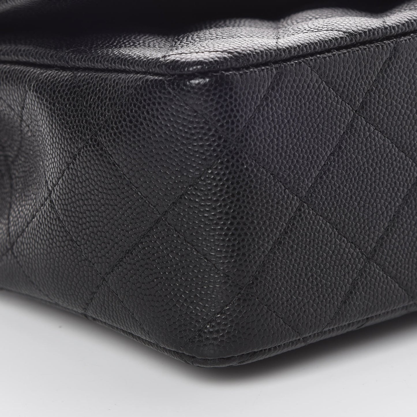 Caviar Quilted Mini Rectangular Flap Black