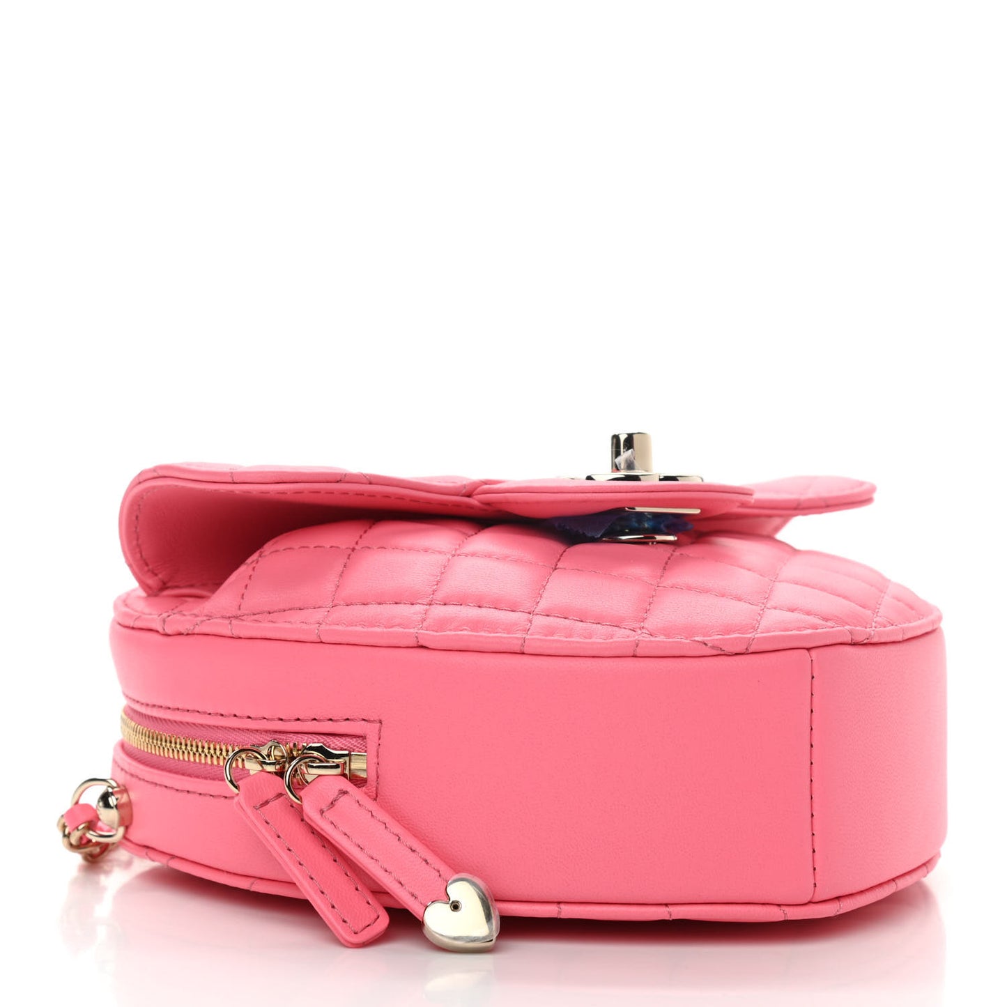 Lambskin Quilted CC In Love Heart Bag Pink