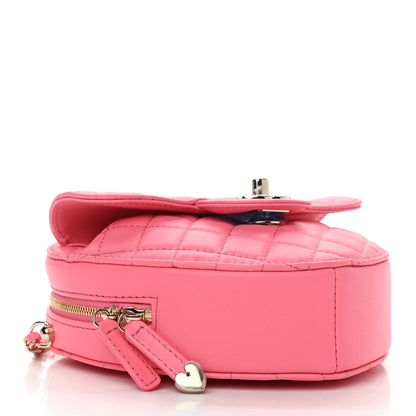 Chanel Lambskin Quilted CC In Love Heart Bag Pink 4 of 11