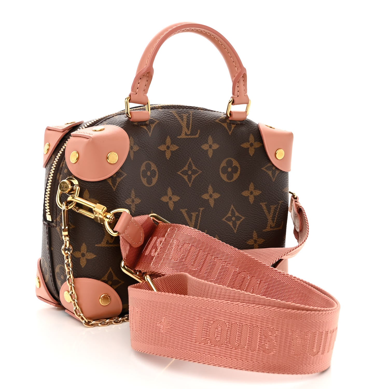 Louis Vuitton Monogram Petite Malle Souple Peach 3 of 9