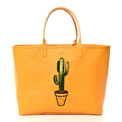 Goyard Goyardine Embroidered Cactus Reversible Anjou PM Yellow 11 of 18