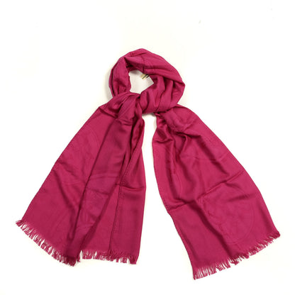 Hermes Cashmere Silk New Libris Stole Pourpre 1 of 4