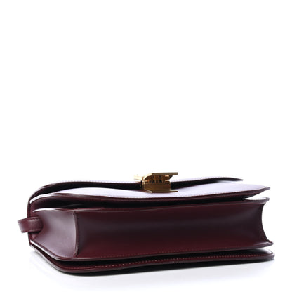 Celine Box Calfskin Medium Classic Box Flap Bag Burgundy 3 of 5