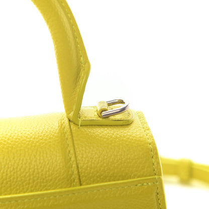 Balenciaga Grained Calfskin Hourglass Top Handle Bag XS Lime 11 of 12