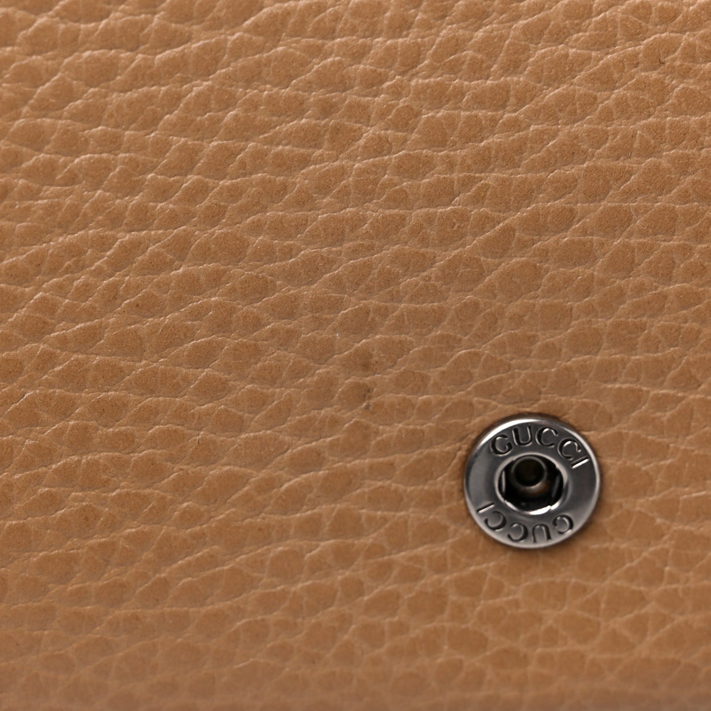 Dollar Calfskin Crystal Mini Dionysus Chain Wallet Natural Tan Black Diamond