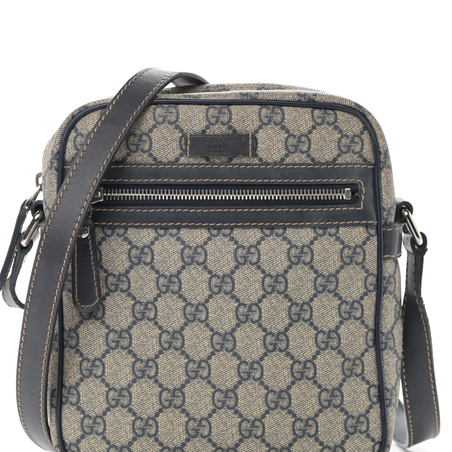 GG Plus Monogram Messenger Bag Navy