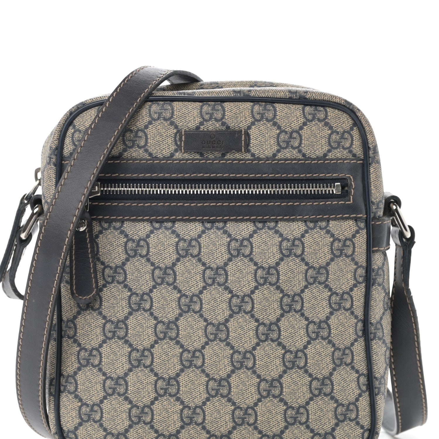 Gucci GG Plus Monogram Messenger Bag Navy 8 of 16