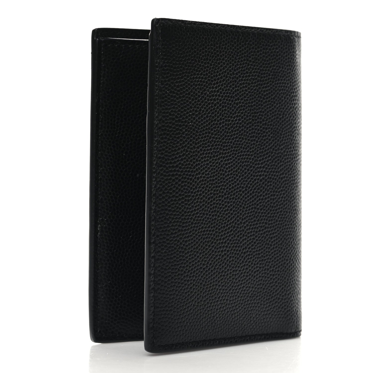 Saint Laurent Grain De Poudre Monogram Bi-Fold Wallet Black 3 of 8