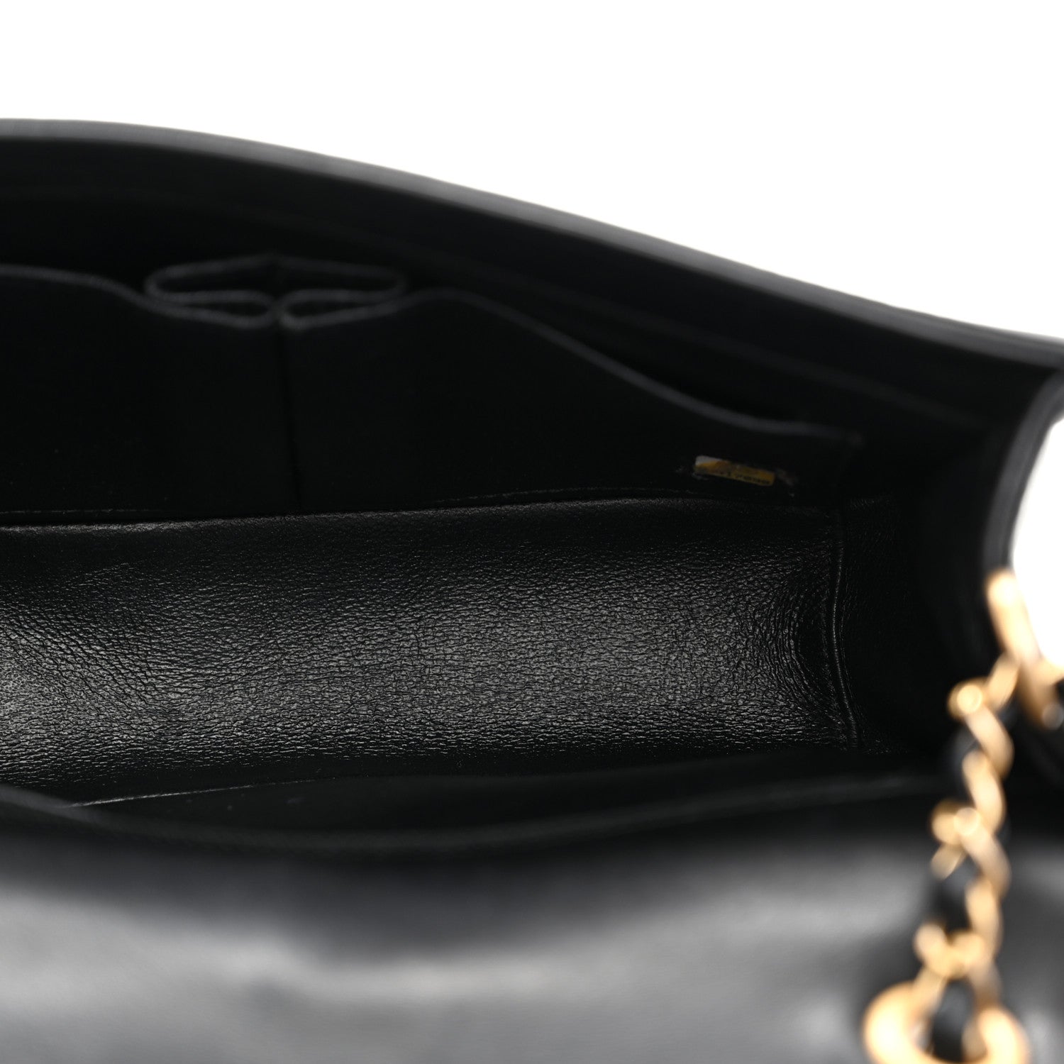 Chanel Lambskin Reversed Chevron Quilted Flap Black 5 of 10