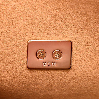 MCM Grained Calfskin Small Milla Clutch Pale Mauve 6 of 9