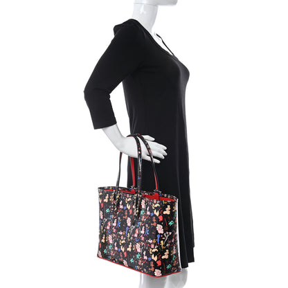 Christian Louboutin Patent Calfskin Small Dita Cabata Tote Black 2 of 12