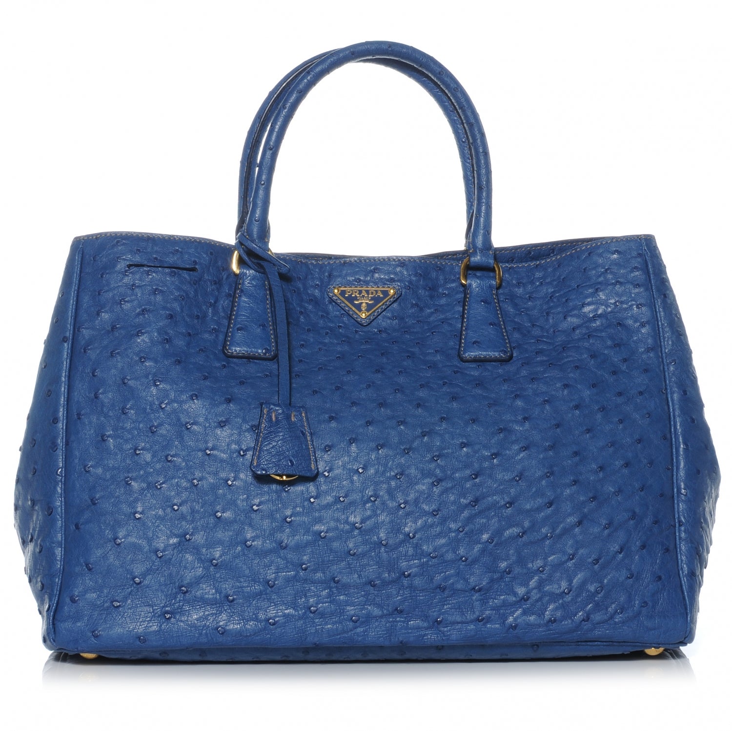 Prada Ostrich Executive Tote Cobalto 1 of 8