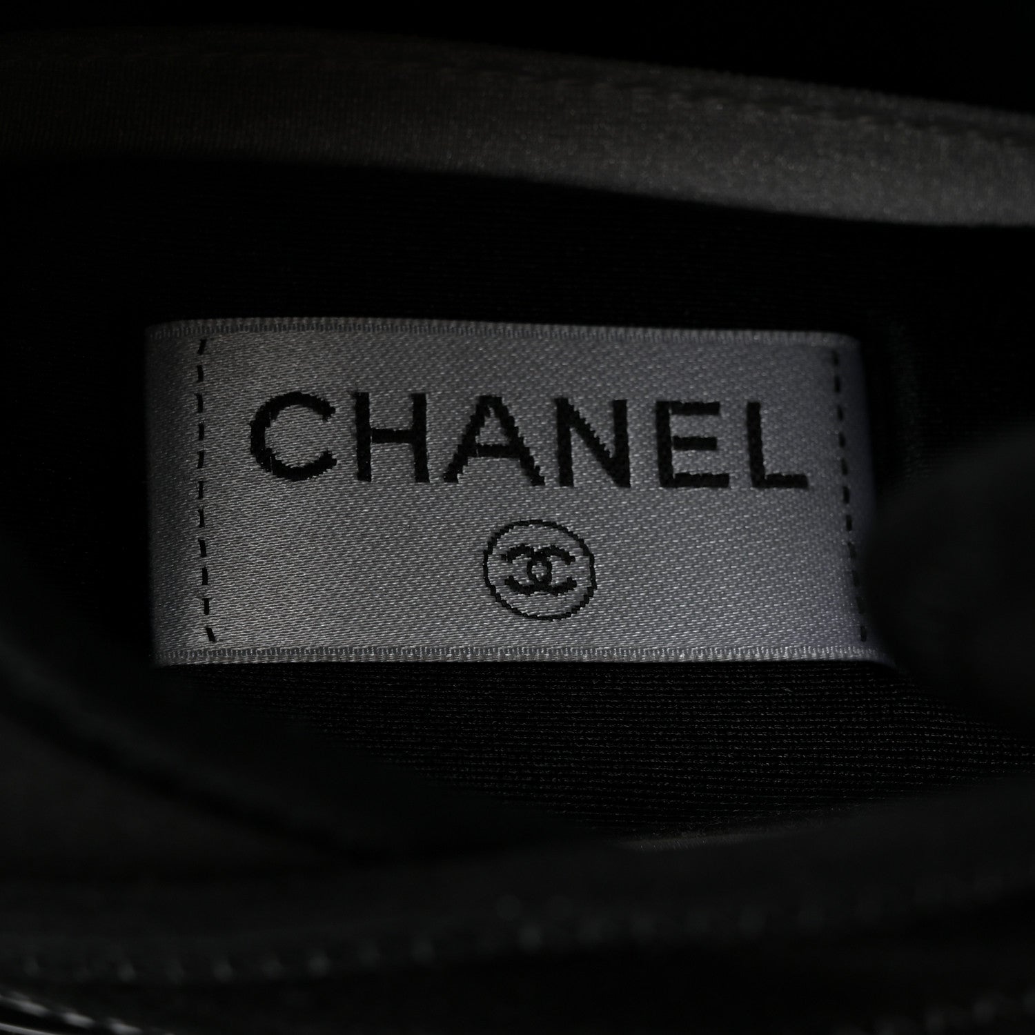 Chanel Velvet Calfskin Mixed Fibers CC Sneakers 39.5 Black 6 of 9