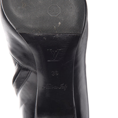 Louis Vuitton Calfskin Gamble High Boots 36 Black 6 of 8