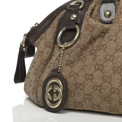 Gucci Monogram Medium Sukey Boston Bag Brown 16 of 16