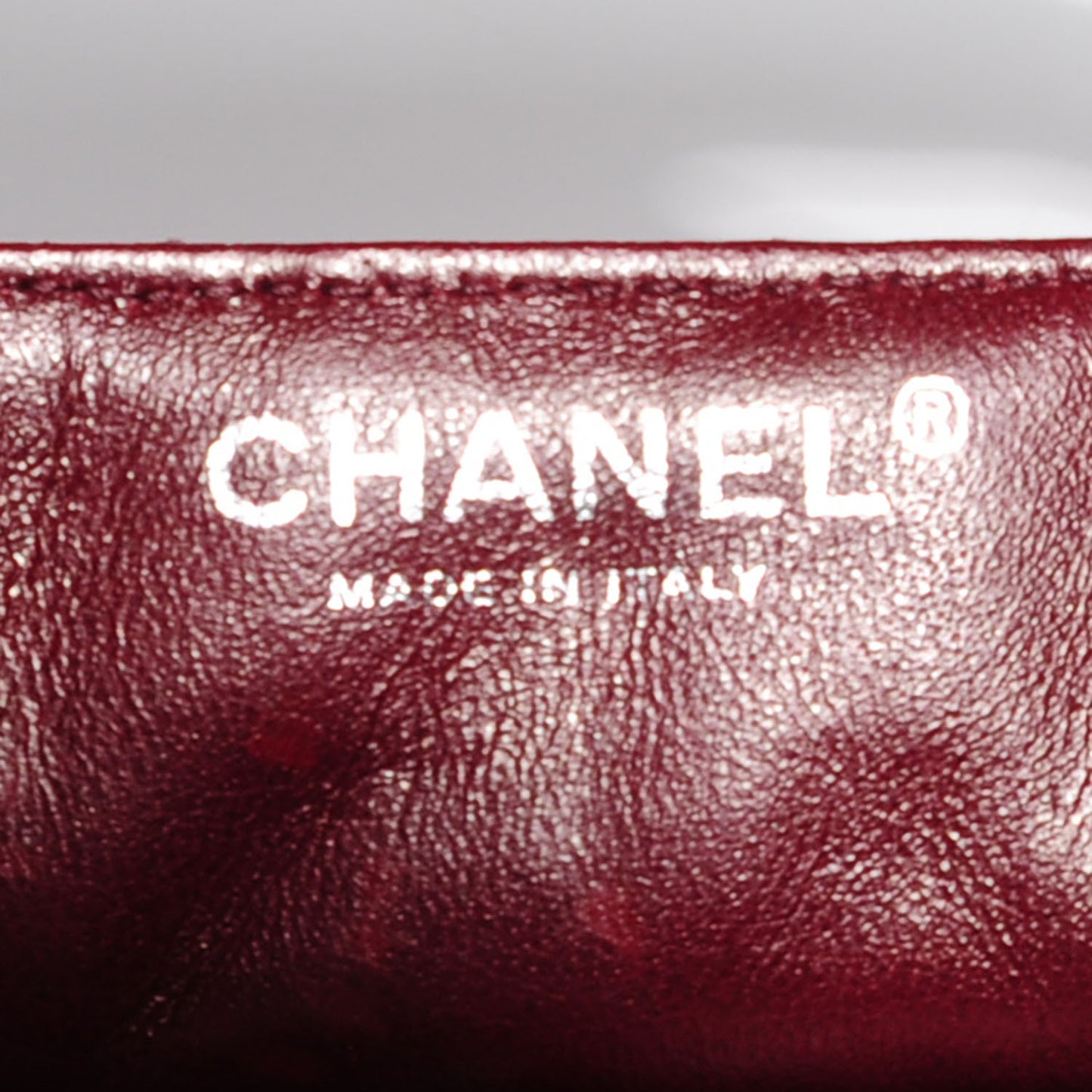 Patent Quilted East West Flap Bordeaux