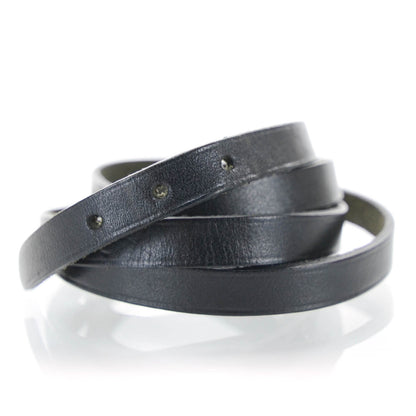 Hermes Chamonix Hapi Triple Tour Wrap Bracelet Black 4 of 5