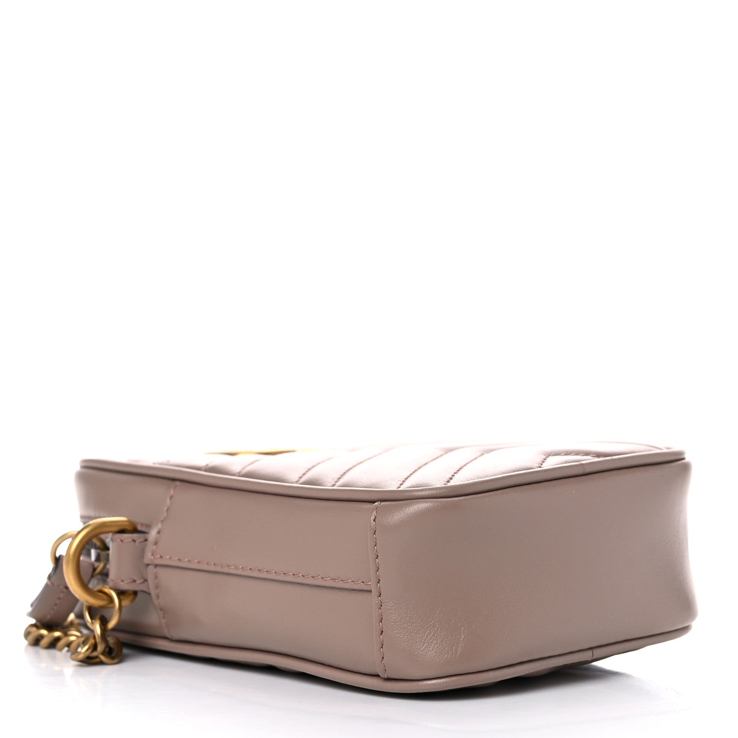 Gucci Calfskin Matelasse Mini GG Marmont Crossbody Bag Porcelain Rose 4 of 10